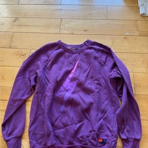Aviator Nation Purple Sweatshirt with Lightning Bolt